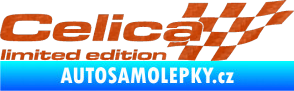 Samolepka Celica limited edition pravá 3D karbon oranžový