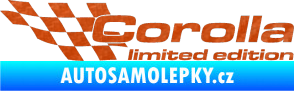Samolepka Corolla limited edition levá 3D karbon oranžový