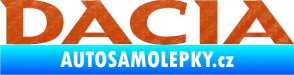 Samolepka Dacia 001 3D karbon oranžový