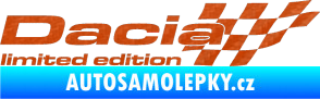 Samolepka Dacia limited edition pravá 3D karbon oranžový
