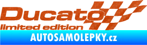 Samolepka Ducato limited edition pravá 3D karbon oranžový