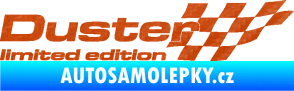 Samolepka Duster limited edition pravá 3D karbon oranžový