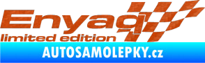 Samolepka Enyaq limited edition pravá 3D karbon oranžový