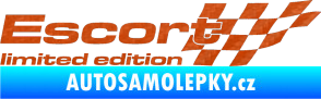 Samolepka Escort limited edition pravá 3D karbon oranžový