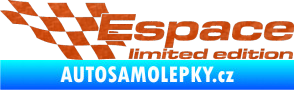 Samolepka Espace limited edition levá 3D karbon oranžový
