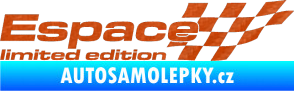Samolepka Espace limited edition pravá 3D karbon oranžový