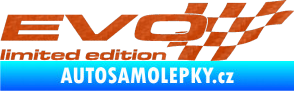 Samolepka Evo limited edition pravá 3D karbon oranžový