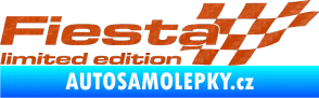 Samolepka Fiesta limited edition pravá 3D karbon oranžový