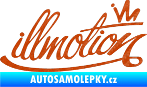 Samolepka Illmotion 3D karbon oranžový