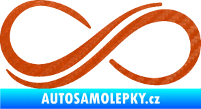 Samolepka Inifinity 001 levá 3D karbon oranžový