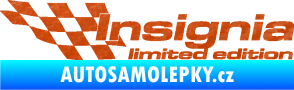 Samolepka Insignia limited edition levá 3D karbon oranžový