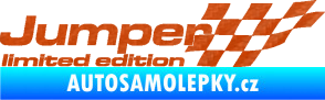 Samolepka Jumper limited edition pravá 3D karbon oranžový