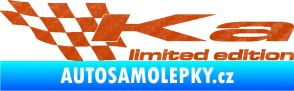 Samolepka Ka limited edition levá 3D karbon oranžový
