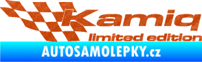 Samolepka Kamiq limited edition levá 3D karbon oranžový