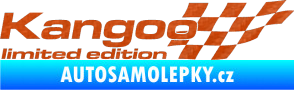 Samolepka Kangoo limited edition pravá 3D karbon oranžový