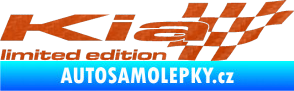 Samolepka Kia limited edition pravá 3D karbon oranžový