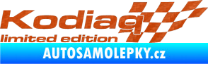 Samolepka Kodiaq limited edition pravá 3D karbon oranžový