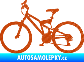 Samolepka Kolo 003 levá 3D karbon oranžový