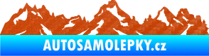 Samolepka Krajina hory 034 levá 3D karbon oranžový