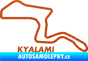 Samolepka Okruh Kyalami 3D karbon oranžový