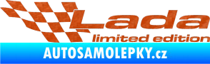 Samolepka Lada limited edition levá 3D karbon oranžový