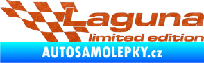 Samolepka Laguna limited edition levá 3D karbon oranžový