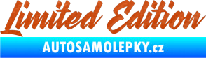 Samolepka Limited edition 003 3D karbon oranžový