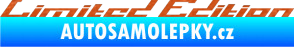Samolepka Limited edition 009 3D karbon oranžový