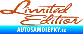 Samolepka Limited edition old 3D karbon oranžový