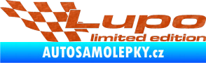 Samolepka Lupo limited edition levá 3D karbon oranžový