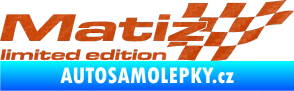 Samolepka Matiz limited edition pravá 3D karbon oranžový