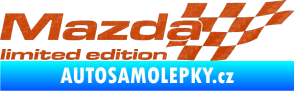 Samolepka Mazda limited edition pravá 3D karbon oranžový
