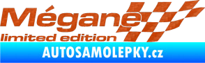 Samolepka Mégane limited edition pravá 3D karbon oranžový