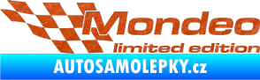 Samolepka Mondeo limited edition levá 3D karbon oranžový
