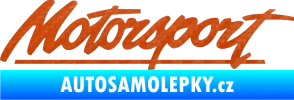 Samolepka Motorsport 3D karbon oranžový