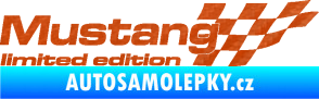 Samolepka Mustang limited edition pravá 3D karbon oranžový