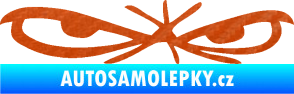 Samolepka Oči 002 pravá 3D karbon oranžový