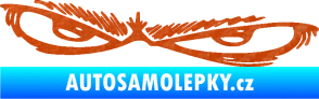 Samolepka Oči 005 levá 3D karbon oranžový