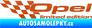Samolepka Opel limited edition levá 3D karbon oranžový