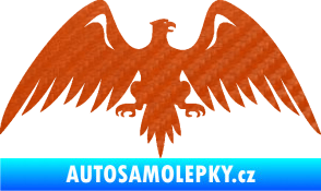 Samolepka Orlice 003 pravá 3D karbon oranžový
