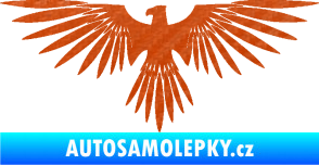 Samolepka Orlice 005 levá 3D karbon oranžový