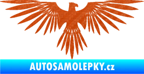 Samolepka Orlice 005 pravá 3D karbon oranžový