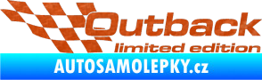 Samolepka Outback limited edition levá 3D karbon oranžový