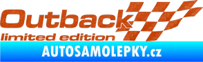 Samolepka Outback limited edition pravá 3D karbon oranžový