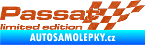 Samolepka Passat limited edition pravá 3D karbon oranžový
