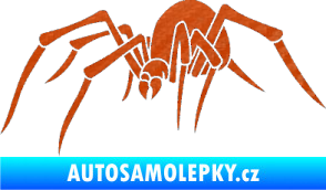 Samolepka Pavouk 002  levá 3D karbon oranžový