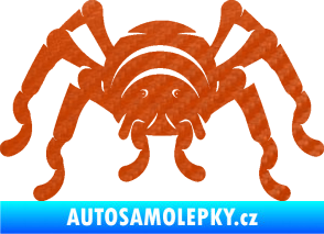 Samolepka Pavouk 018 3D karbon oranžový