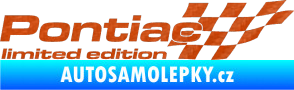 Samolepka Pontiac limited edition pravá 3D karbon oranžový