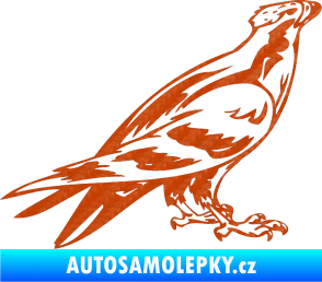 Samolepka Predators 006 pravá 3D karbon oranžový