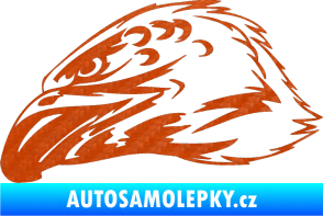Samolepka Predators 015 levá 3D karbon oranžový